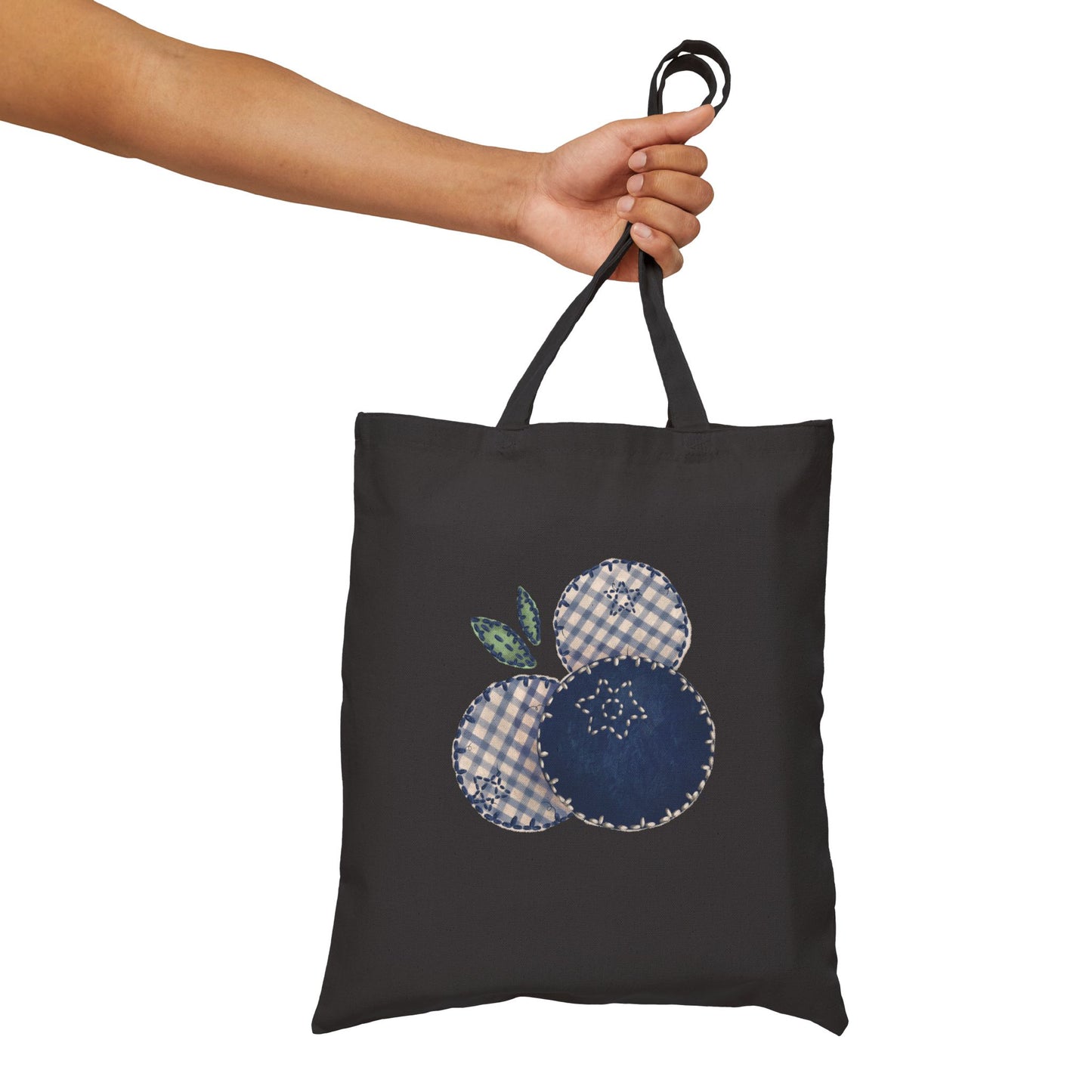 Canvas Tote Bag - Blueberry Patchwork