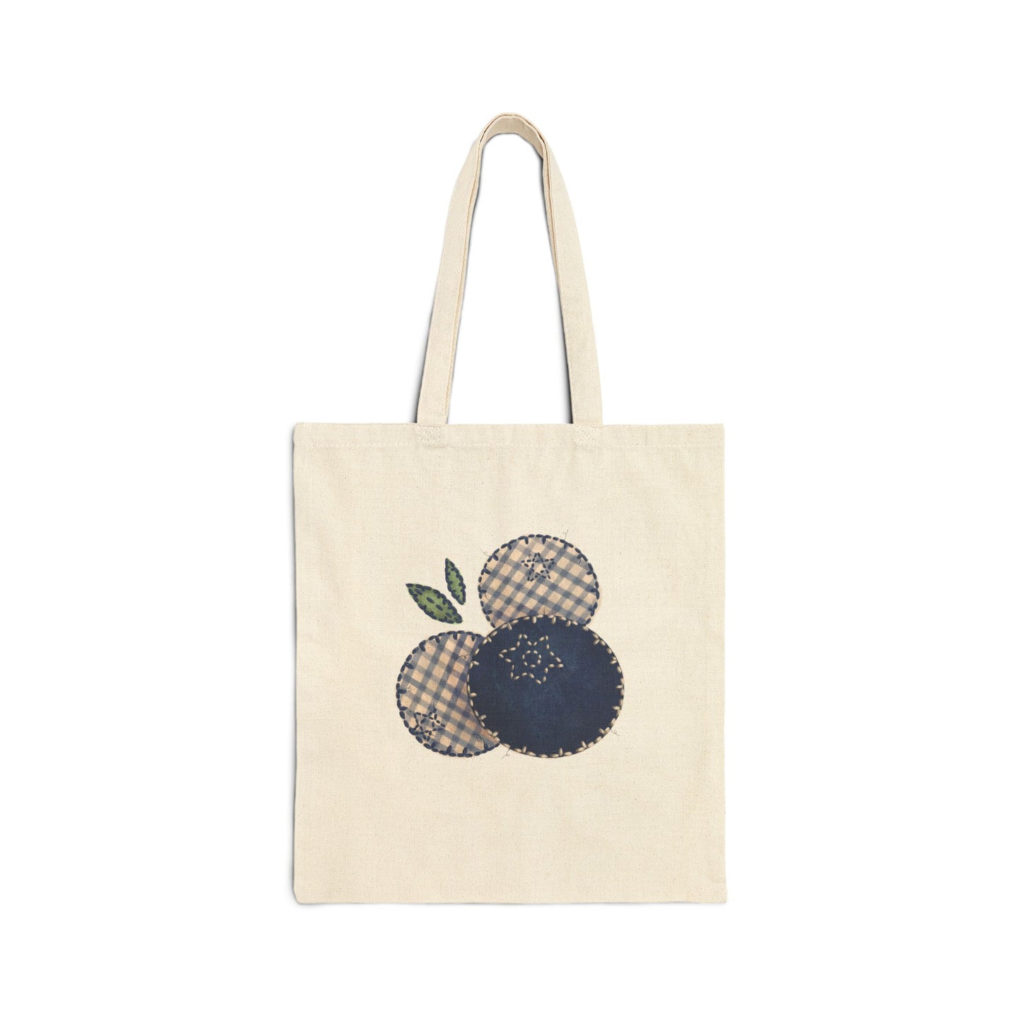 Canvas Tote Bag - Blueberry Patchwork