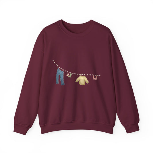 Drying Clothing Line Cozy Sweatshirt